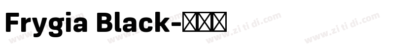Frygia Black字体转换